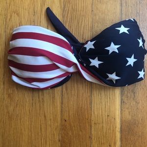 American flag bikini top